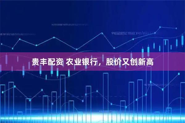贵丰配资 农业银行，股价又创新高